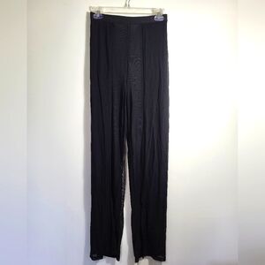SHEIN black sheer cover up pants juniors M  #1793